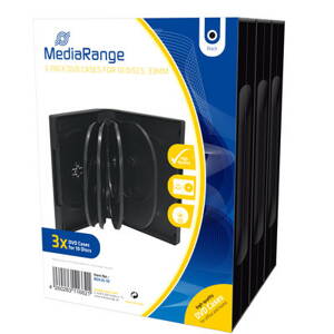 MediaRange DVD case 10in1 33mm black Pack 3 /BOX35-10/