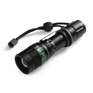 PLATINET ALUMINIUM FLASHLIGHT ZOOM WITH CLIP 3W [45096]