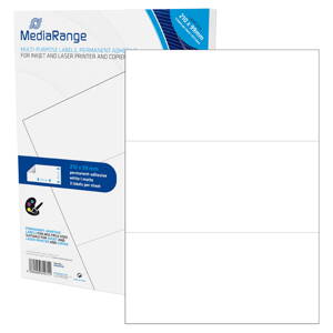 Mediarange Multi-purpose labels 210x99mm White