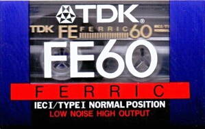 TDK FE 60 audio kazeta