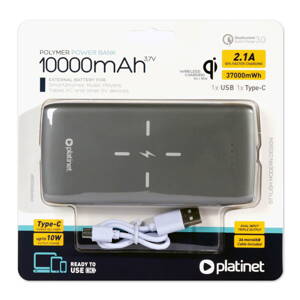 Platinet power bank 10000mAh QI Wireless (44244)