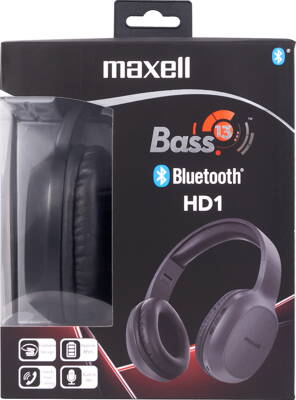 Maxell Headphone Bass 13 HD1  Black Bluetooth
