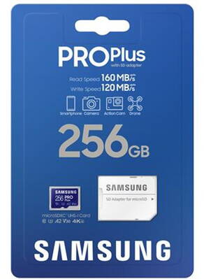 SAMSUNG MicroSDXC 256GB PRO Plus/SD (MB-MD256KA/EU)