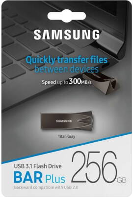 SAMSUNG BAR PLUS USB Kľúč 256GB USB 3.1 Titan Gray 300MB/s