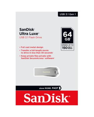 SANDISK ULTRA LUXE USB flash disk 3.1 64GB  (150MB/s)