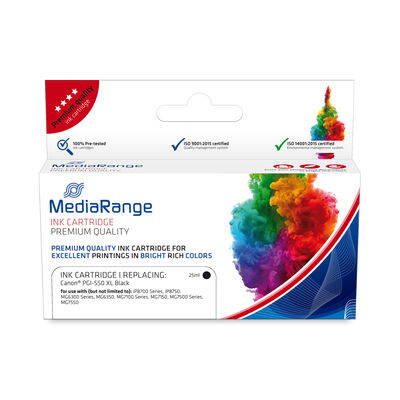 Mediarange Canon PGI-550 XL (BK), with chip, black