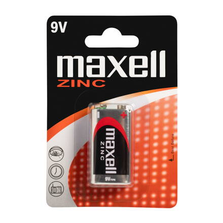 Maxell Zinková batéria 9V 6F22 Blister