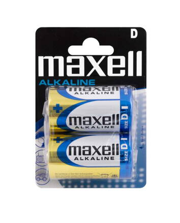 Maxell Alkaline  LR-20 2PK Blister