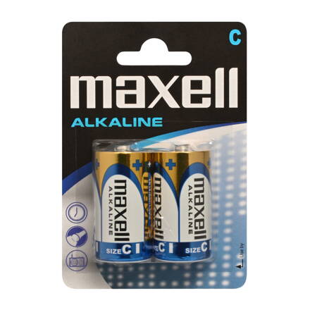 Maxell Alkalické batérie  LR-14 2/Blister