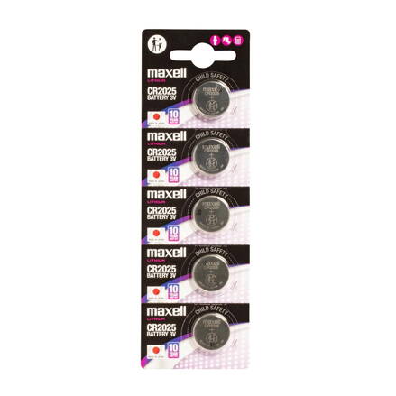 MAXELL Lítiové batérie CR2025 5/Blister