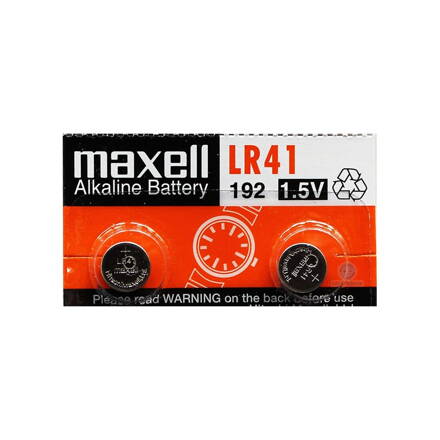 Maxell Alkalické batérie LR 41 (AG3) 2/Blister