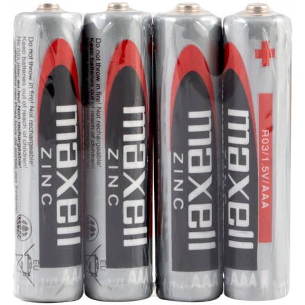 MAXELL Cink elem R03 AAA shrink 4PK