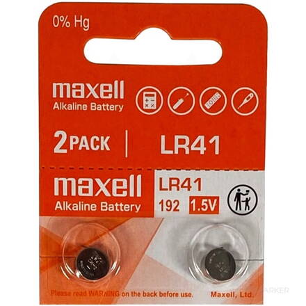 Maxell Alkaline LR 41 (AG3)