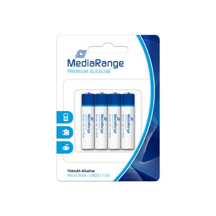 Mediarange Alkaline LR03 Premium 4 PK