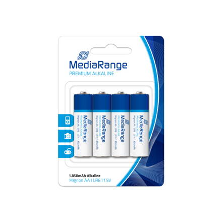 Mediarange Alkaline LR6  Premium 4 PK