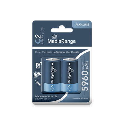 Mediarange Alkaline  LR-14 2PK Blister