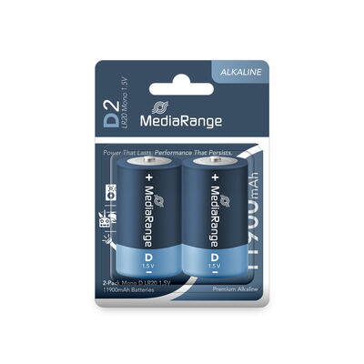Mediarange Alkaline  LR-20 2PK Blister