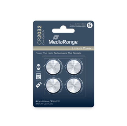Mediarange Lítiové batérie CR2032, 4ks