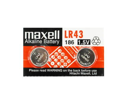 Maxell Alkaline LR 43  2PK