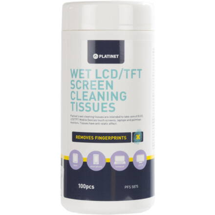 Platinet  20x13cm 100szt tissues wet for LCD