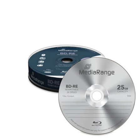 Mediarange BD-RE 2x 25GB Cake 10