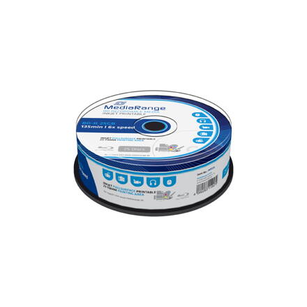 Mediarange BD-R 6X 25 GB Print Cake 25