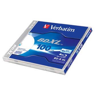 VERBATIM BD-R XL 100GB Wide Inkjet Printable 4x, 1ks