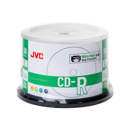 JVC CD-R 52X 700MB nyomtatható cake 50