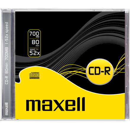 Maxell CD-R 52x 700MB jewel case 1PK