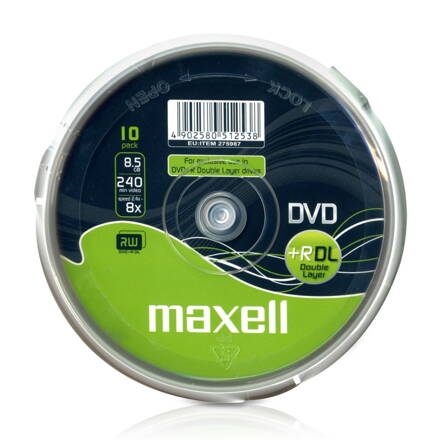 Maxell DVD+DL 8x 8,5GB Cake 10 RK