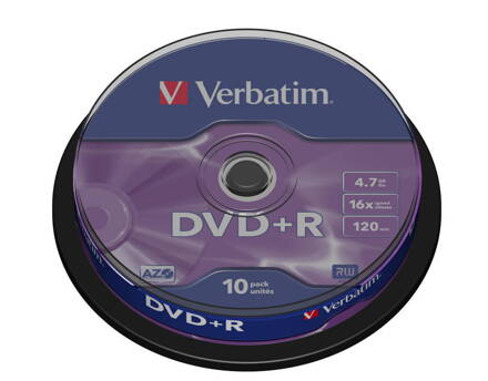 Verbatim DVD+R 16X 4,7GB Cake 10