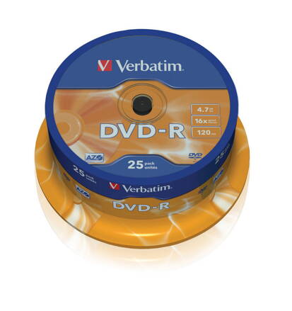 Verbatim DVD-R 16x 4,7GB Cake 25