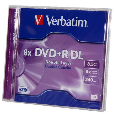 Verbatim DVD+DL 8x Jewel Case 