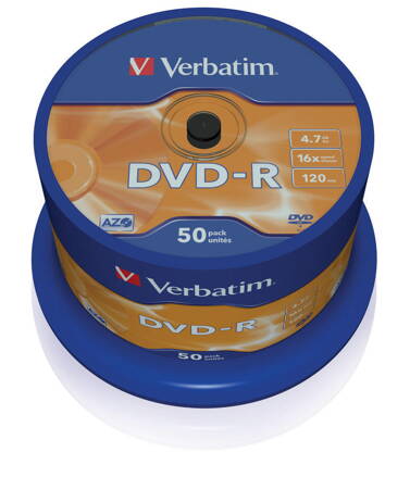 Verbatim DVD-R 16x 4,7GB Cake 50