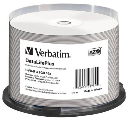 Verbatim DVD-R 16X DataLifePlus Profess. Cake 50