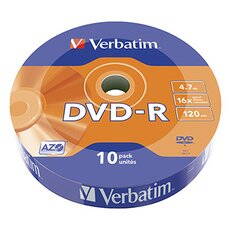 Verbatim DVD-R 16x 4,7GB shrink  10