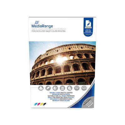 Mediarange Fotopapier A4 obojstranný matný 140g, (100)