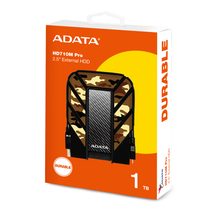 Adata HD710P Külső HDD 1TB 2,5" fekete 3.1 Military 