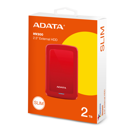 Adata HDD 2 TB 2,5" HV300 Red 3.1