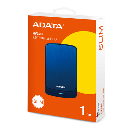 ADATA HV320 1TB External 2.5" HDD blue