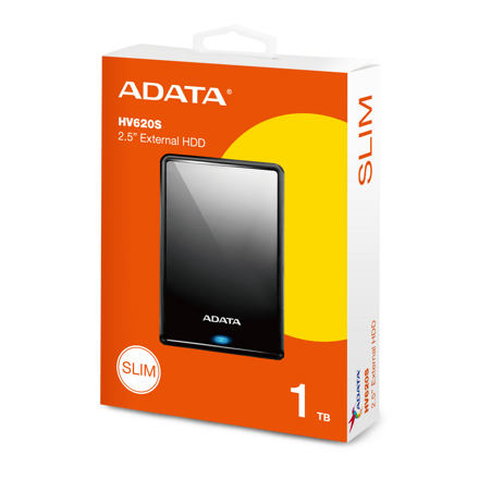ADATA HV620S 1TB externí HDD 2.5'', USB 3.1 black