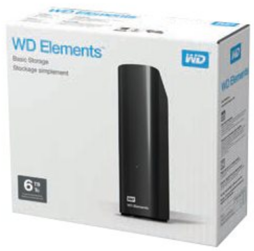 Ext. HDD 3.5" WD Elements Desktop 6TB USB