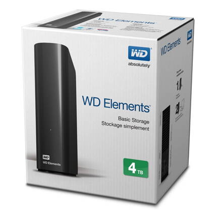 Ext. HDD 3.5" WD Elements Desktop 4TB USB