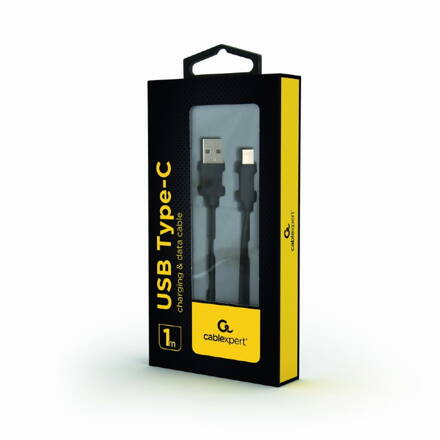 GEMBIRD Type-C USB kábel čierny 1 m CC-USB2-AMCM-1M