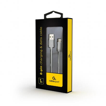 GEMBIRD 8-pinový lightning kábel 1 m  CC-USB2-AMLM-W-1M