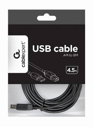 Gembird prepojovací USB kábel pre tlačiarne USB 2.0 AM-BM 4,5 m