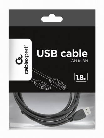 Gembird prepojovací USB kábel pre tlačiarne USB 2.0 AM-BM 1,8 m