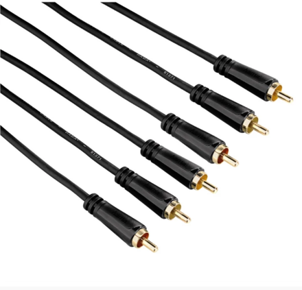 Hama 3RCA – 3RCA AV kábel, 3m