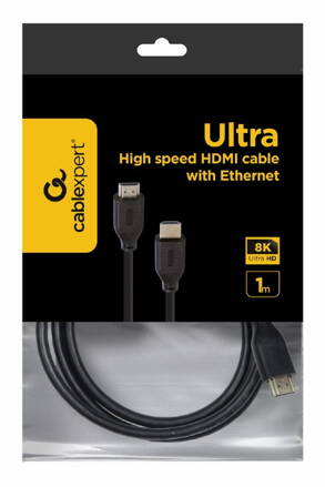 Gembird Ultra nagy sebességű kábel HDMI s Ethernettel, "8K Select Series", 1 m