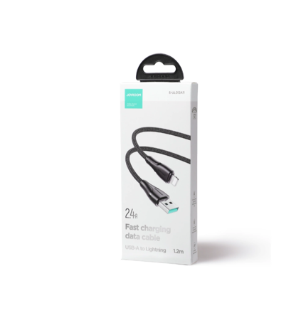 Joyroom kábel USB-A / Lightning 2.4A / 1,2m fekete
